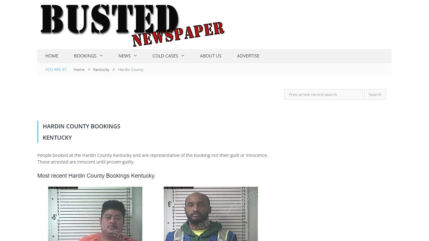 Hardin County, KY Mugshots - BUSTEDNEWSPAPER.COM